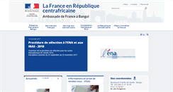 Desktop Screenshot of ambafrance-cf.org